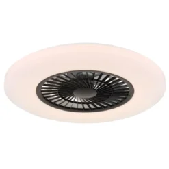 Ventilatore da Soffitto con Nero Bianco 60 cm LED RGB Telecomando