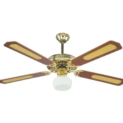 Ventilatore da Soffitto Pale Legno Lampadario Grande Elettrico Design