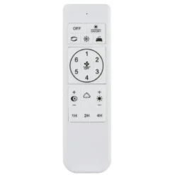 Ventilatore da Soffitto Plafoniera LED Dimmerabile 45 cm Bianco Argento