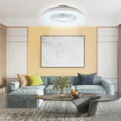 Ventilatore da Soffitto Zephir Plafoniera LED 30W Dimmer Telecomando