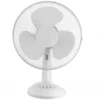Ventilatore da Tavolo 30cm 3 Velocità e Oscillazione Orizzontale Bianco