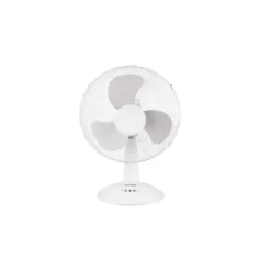 Ventilatore da Tavolo da Pavimento Velocità Pale Oscillante Orizzontale Bianco