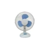 Ventilatore Elettrico da Tavolo Oscillante da Pavimento 2 Velocita Pale Bianco