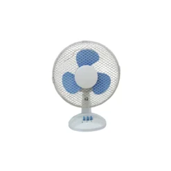 Ventilatore Elettrico da Tavolo Oscillante da Pavimento 2 Velocita Pale Bianco