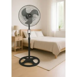 Ventilatore 3 in 1 Piantana Tavolo Muro 65W Ø45 cm Oscillante Regolabile