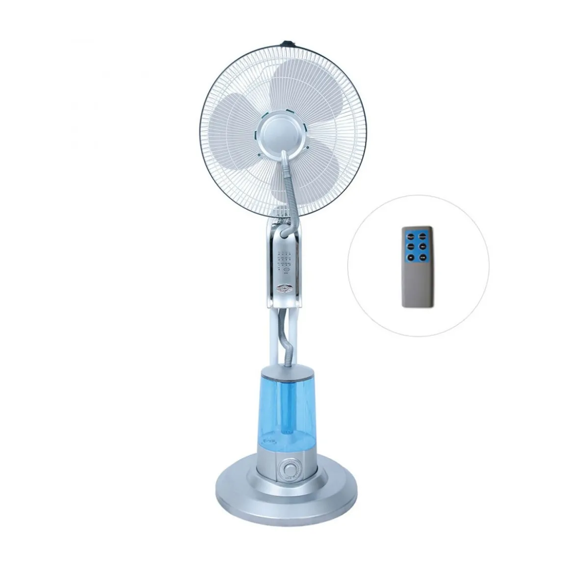 Ventilatore Nebulizzatore a Piantana con Telecomando ad Acqua da Terra Nebbia