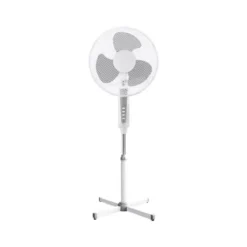Ventilatore Oscillante Bianco Grigio Piantana Pavimento Pale Orizzontale