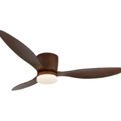 Ventilatore Soffitto con Luce Effetto Legno 3 Pale 20W LED Dimmerabile