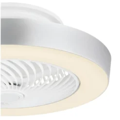 Ventilatore Soffitto con Luce LED Dimmerabile Bianco Grigio Telecomando