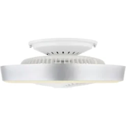 Ventilatore Soffitto con Luce LED Dimmerabile Bianco Grigio Telecomando