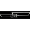 Ventilatore Soffitto con Luce LED Dimmerabile Metallo Nero Telecomando
