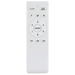 Ventilatore Soffitto con Luce Regolabile Nero Marrone 22W Telecomando