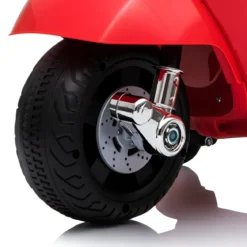 Vespa Elettrica per Bambini Mini GTS 7,2V Rosso Poggiatesta e Clacson