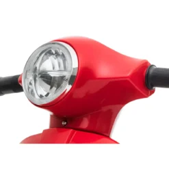 Vespa Elettrica per Bambini Mini GTS 7,2V Rosso Poggiatesta e Clacson