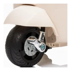 Vespa Elettrica per Bambini Mini GTS 7,2V Bianco Poggiatesta e Clacson