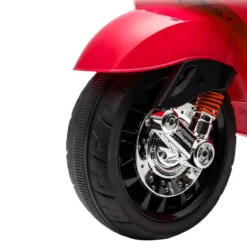 Vespa Sprint Elettrica per Bambini 12V Rossa Luci LED Moto Scooter