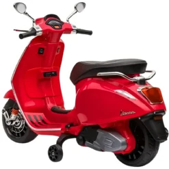 Vespa Sprint Elettrica per Bambini 12V Rossa Luci LED Moto Scooter