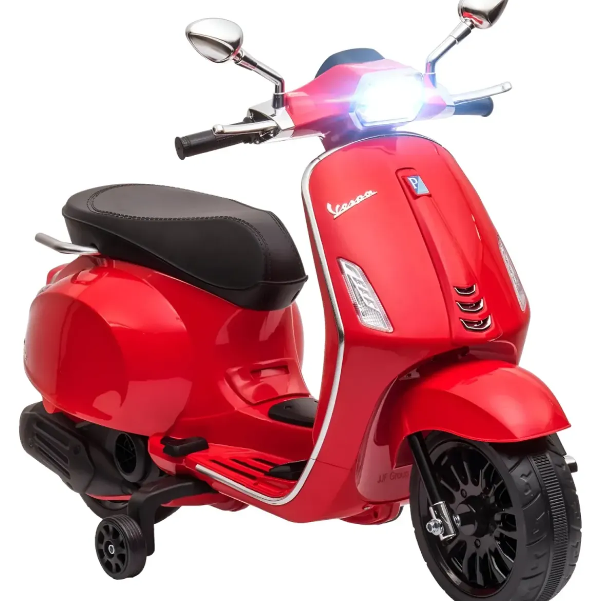 Vespa Sprint Elettrica per Bambini 12V Rossa Luci LED Moto Scooter