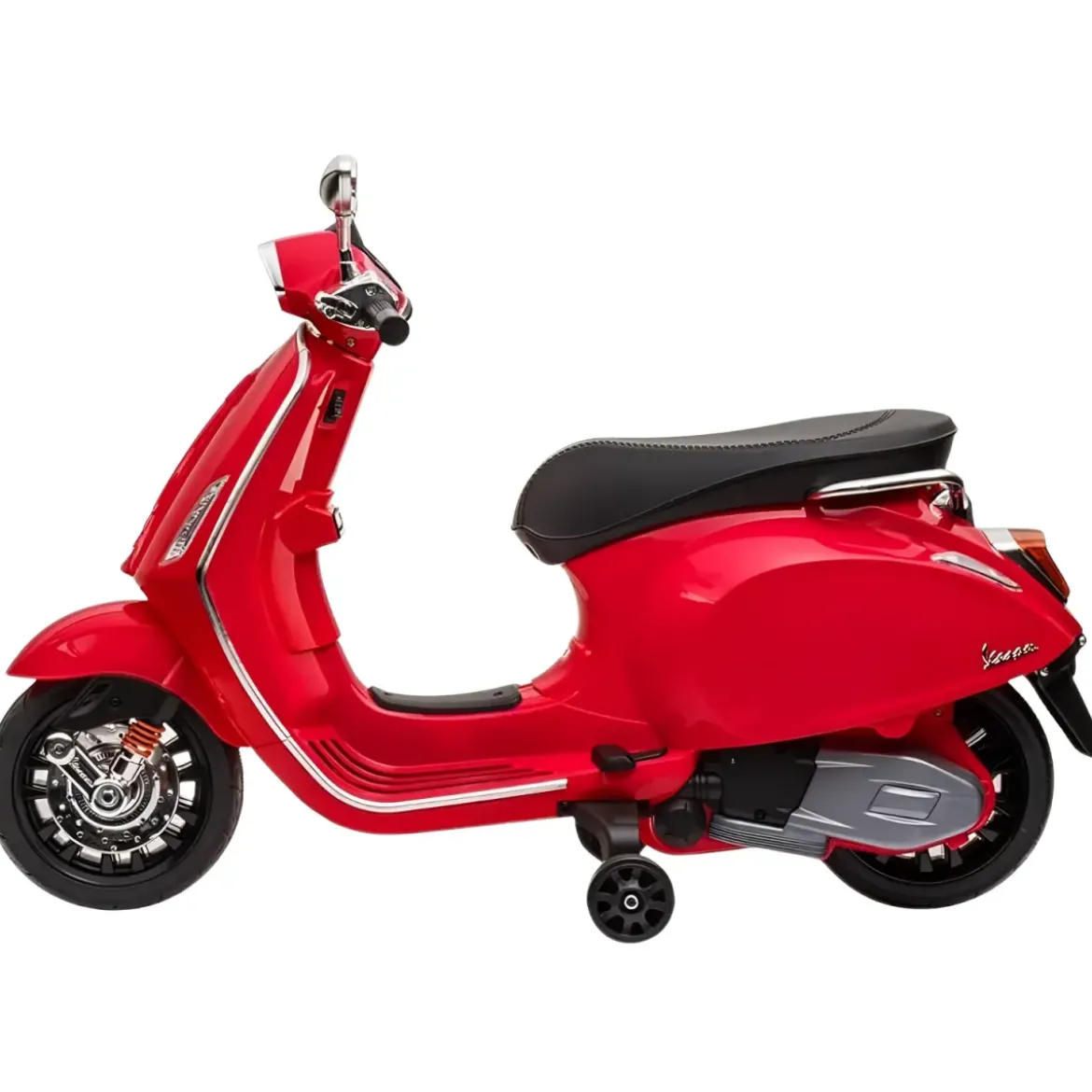 Vespa Sprint Elettrica per Bambini 12V Rossa Luci LED Moto Scooter