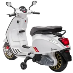 Vespa Sprint Elettrica per Bambini 12V Bianco Luci LED Moto Scooter