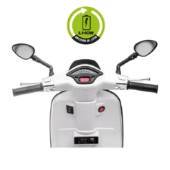 Vespa Sprint Elettrica per Bambini 12V Bianco Luci LED Moto Scooter