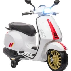 Vespa Sprint Elettrica per Bambini 12V Bianco Luci LED Moto Scooter