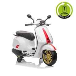 Vespa Sprint Elettrica per Bambini 12V Bianco Luci LED Moto Scooter