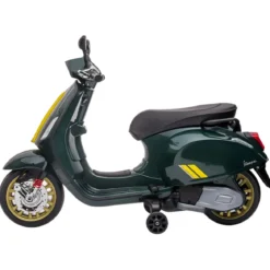 Vespa Sprint Elettrica per Bambini 12V Verde Luci LED Moto Scooter