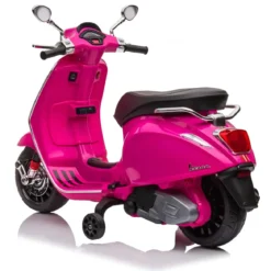 Vespa Sprint Elettrica per Bambini 12V Rosa Luci LED Moto Scooter