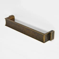 Vetrina Colonna da Soggiorno con 2 Ante Cassetto Legno Bianco Rovere