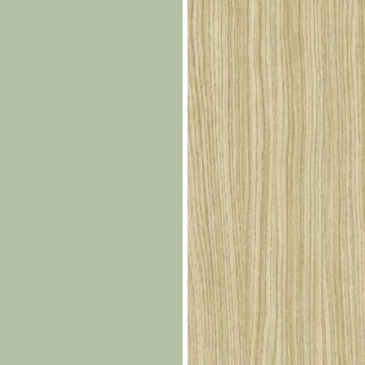 Vetrina Mobile 3 Ante Verde Salvia Rovere Moderna 5 Ripiani Soggiorno