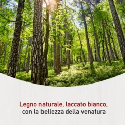 Vetrina Soggiorno Credenza Bianco 3 Cassetti 2 Ante in Legno MDF