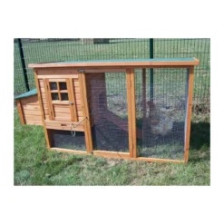 Voliera Gabbia Pollaio Casetta in Legno 3-4 Galline per Polli Volatili Quaglie