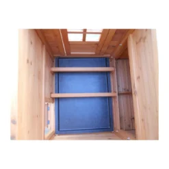 Voliera Gabbia Pollaio Casetta in Legno 3-4 Galline per Polli Volatili Quaglie