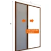 Zanzariera a Rullo Laterale per Porta Marrone 150x250 Riducibile