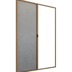 Zanzariera a Rullo Laterale per Porta Bronzo 150x250 Riducibile