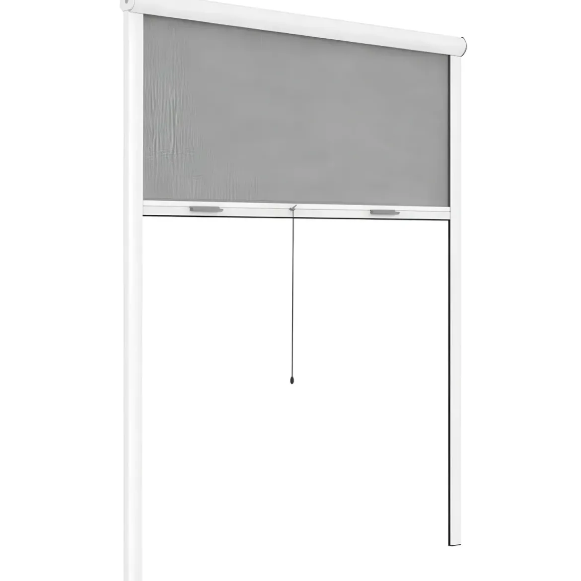 Zanzariera a Rullo Verticale 80x160 Riducibile in Alluminio Bianco