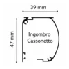 Zanzariera a Rullo Verticale 80x160 Riducibile in Alluminio Bronzo
