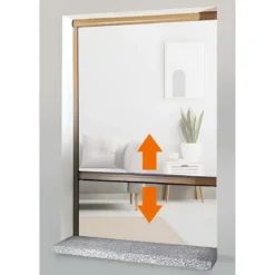 Zanzariera a Rullo Verticale 100x160 Riducibile in Alluminio Bronzo