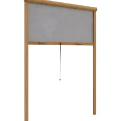 Zanzariera a Rullo Verticale 100x160 Riducibile in Alluminio Bronzo