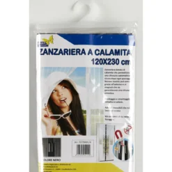 Zanzariera Magnetica con Chiusura Calamita Tenda Bianca Nera per Porta Finestra