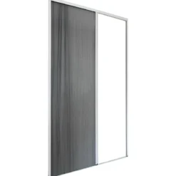 Zanzariera Plissettata Laterale Bianco Guida Bassa Porta 105x240
