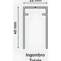 Zanzariera Plissettata Laterale Bianco Guida Bassa Porta 120X240
