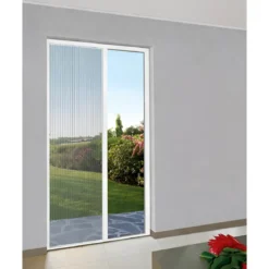 Zanzariera Plissettata Laterale Bianco Guida Bassa Porta 120X240