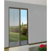 Zanzariera Plissettata Laterale Marrone Guida Bassa Porta 150x240