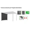 Zanzariera Tenda Laterale 2.4 mt per Pergola Bioclimatica in PVC Gazebo in Alluminio